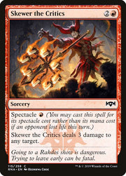 Skewer the Critics front