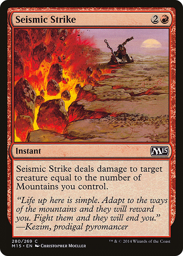 Seismic Strike (M15) 280 - WZRD TCG