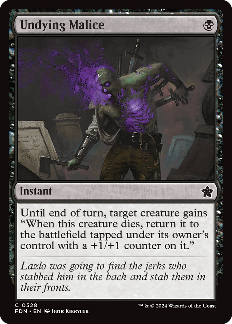 Undying Malice (FDN) 528 - WZRD TCG