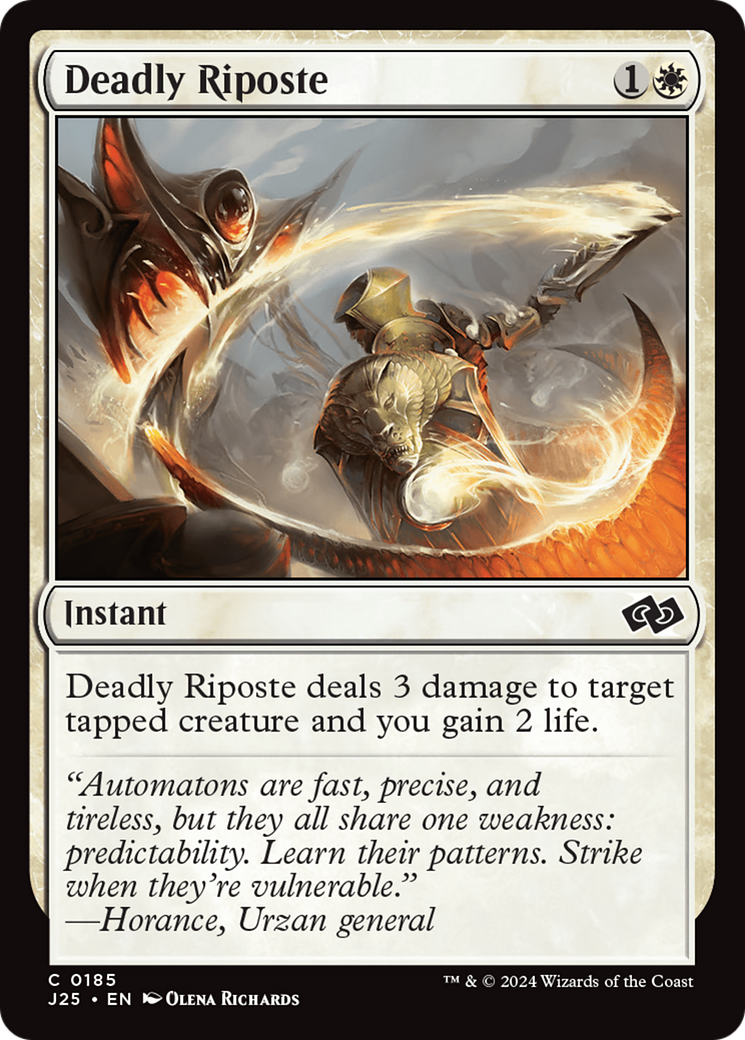 Deadly Riposte (J25) 185 - WZRD TCG