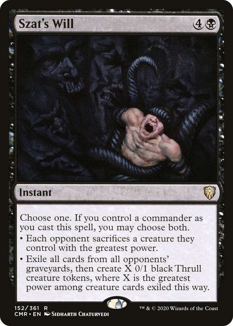 Szat's Will (CMR) 152 - WZRD TCG