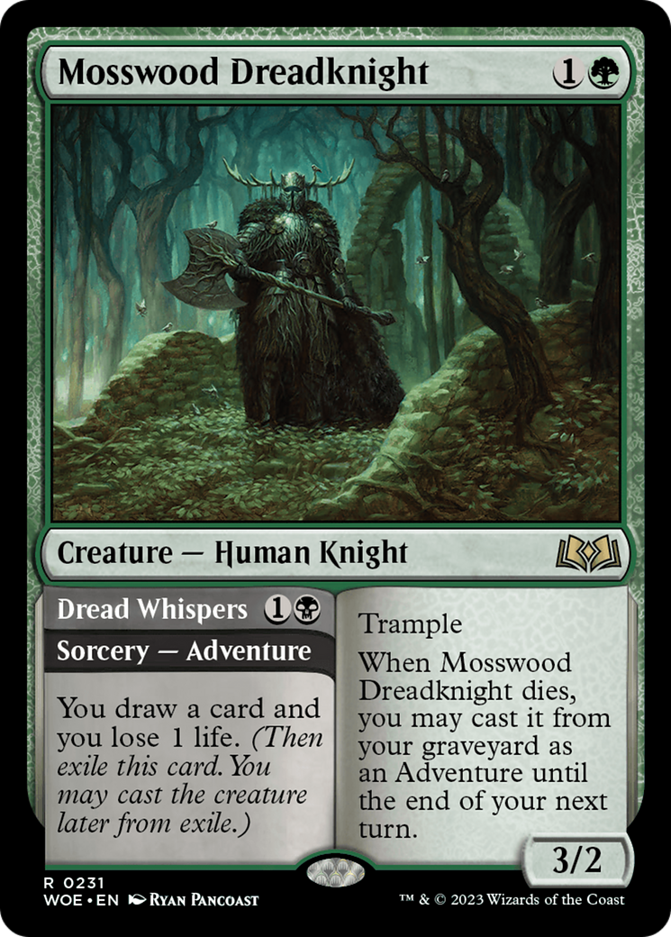 Mosswood Dreadknight // Dread Whispers (WOE) 231
