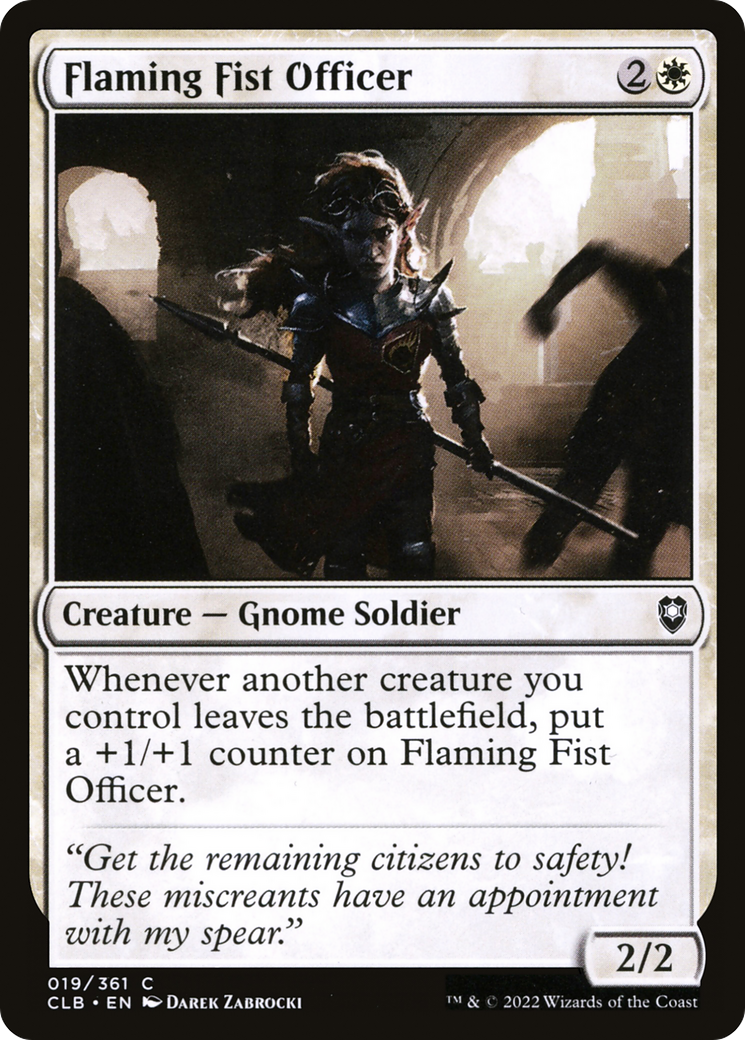 Flaming Fist Officer (CLB) 19