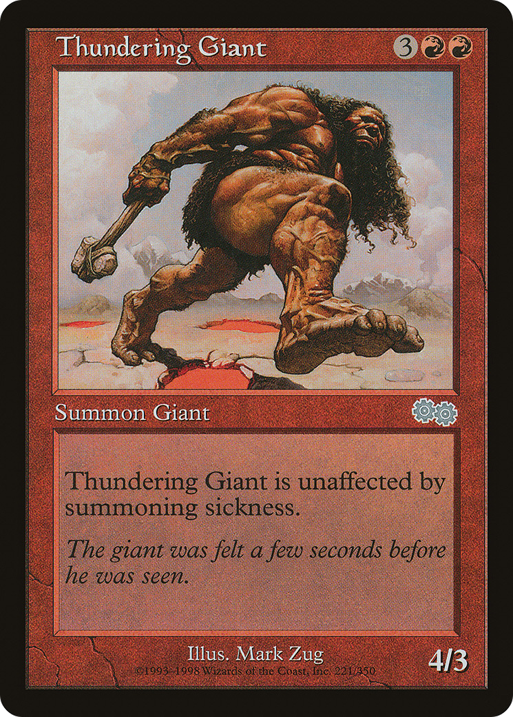 Thundering Giant (USG) 221 - WZRD TCG