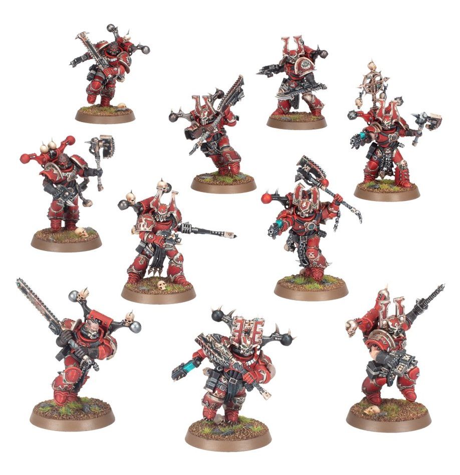 Warhammer 40K - World Eaters - Khorne Berzerkers