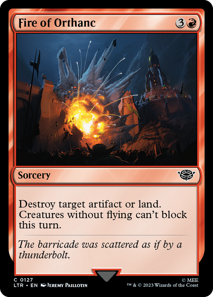 Fire of Orthanc (LTR) 127 - WZRD TCG