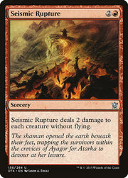 Seismic Rupture front