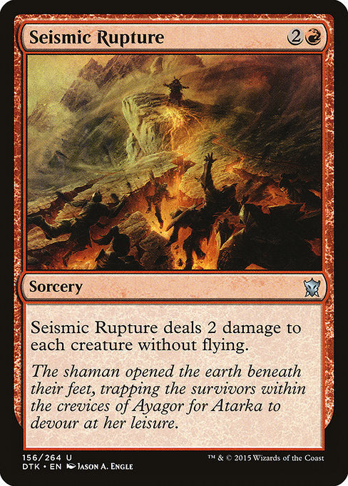 Seismic Rupture front