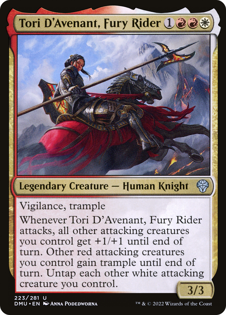 Tori D'Avenant, Fury Rider (DMU) 223 - WZRD TCG