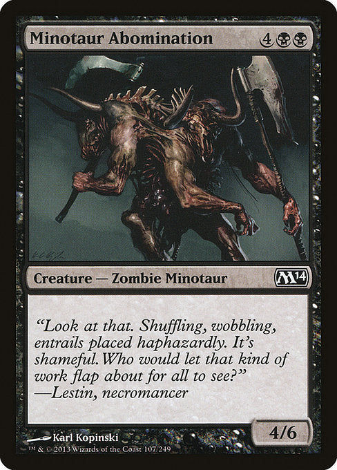 Minotaur Abomination front