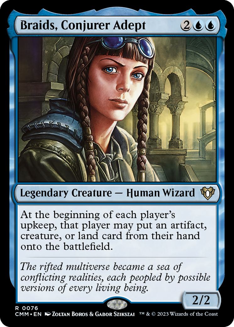Braids, Conjurer Adept (CMM) 76 - WZRD TCG