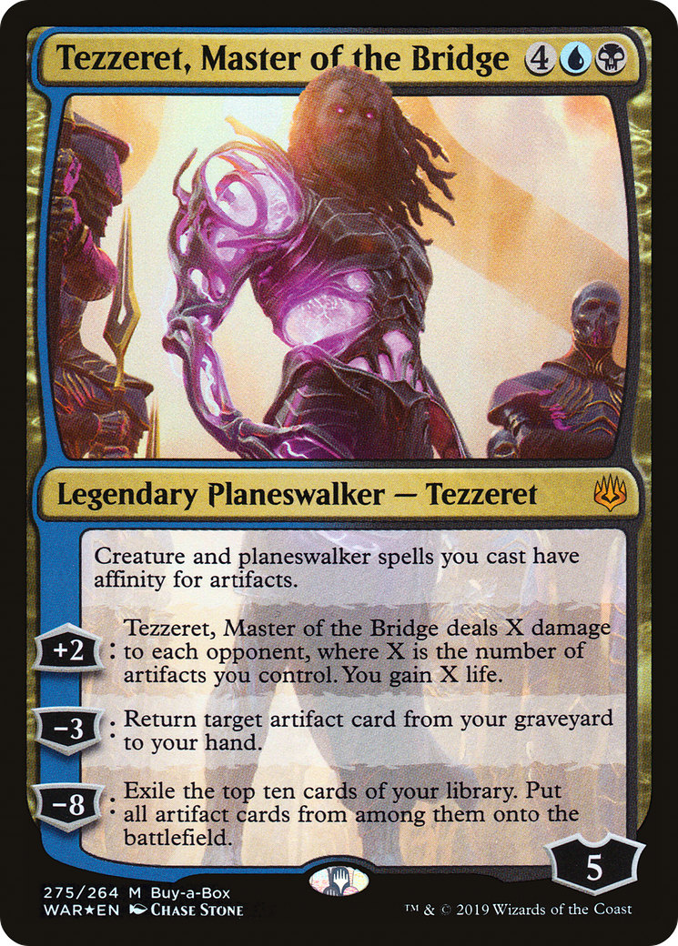 Tezzeret, Master of the Bridge (WAR) 275 - WZRD TCG