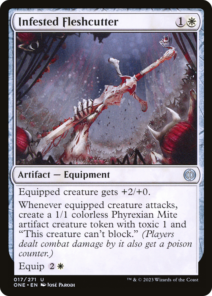 Infested Fleshcutter (ONE) 17 - WZRD TCG