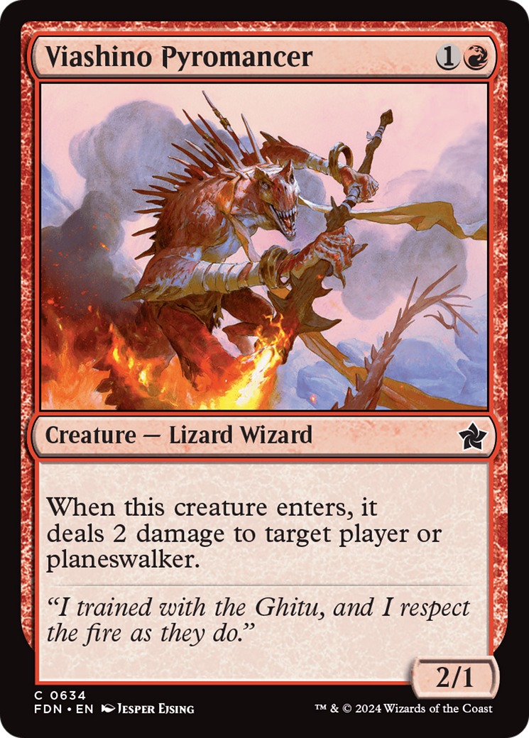 Viashino Pyromancer (FDN) 634 - WZRD TCG