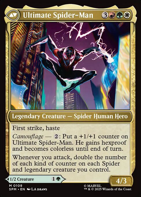 Miles Morales // Ultimate Spider-Man (Back)