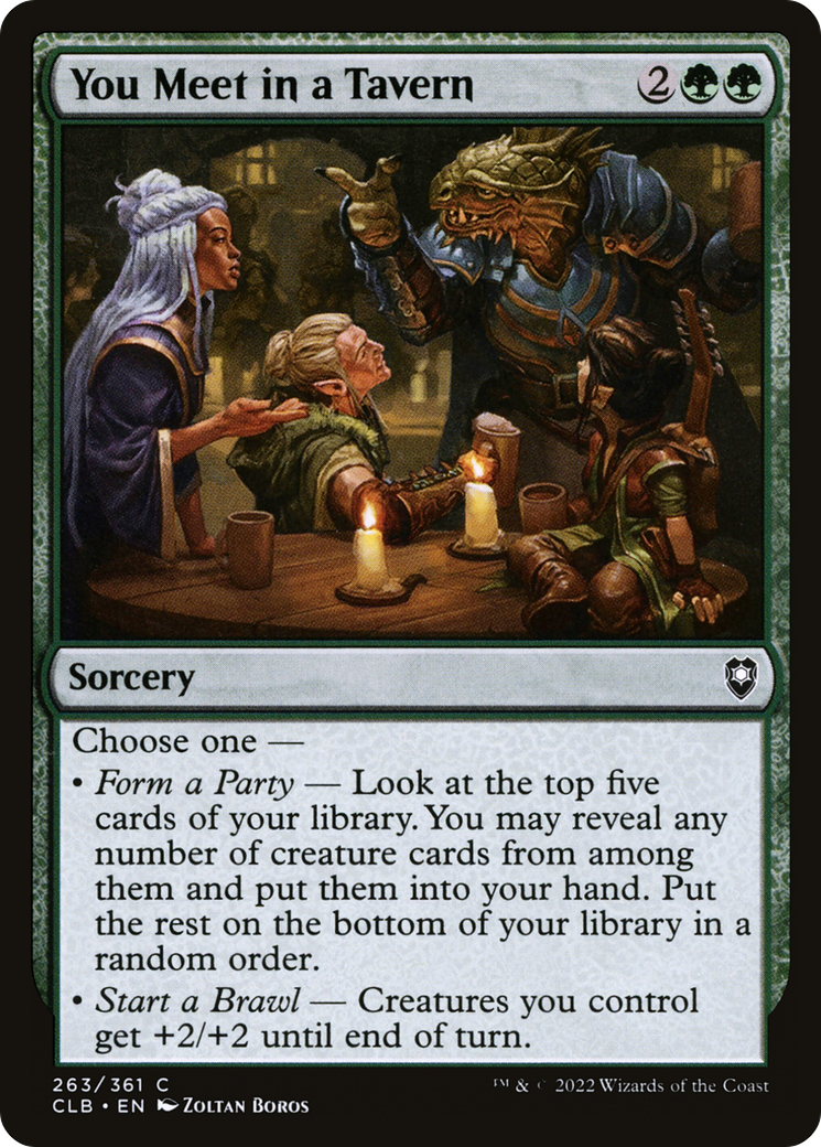 You Meet in a Tavern (CLB) 263