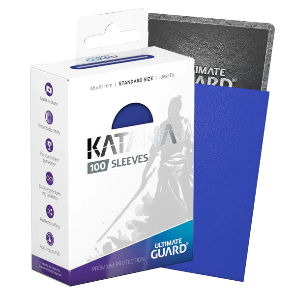 MTG - Ultimate Guard Katana Sleeves Standard Size Blue (100) - WZRD TCG
