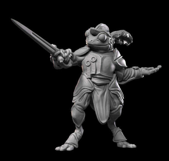 Printed Miniature - Bullywug Warlord