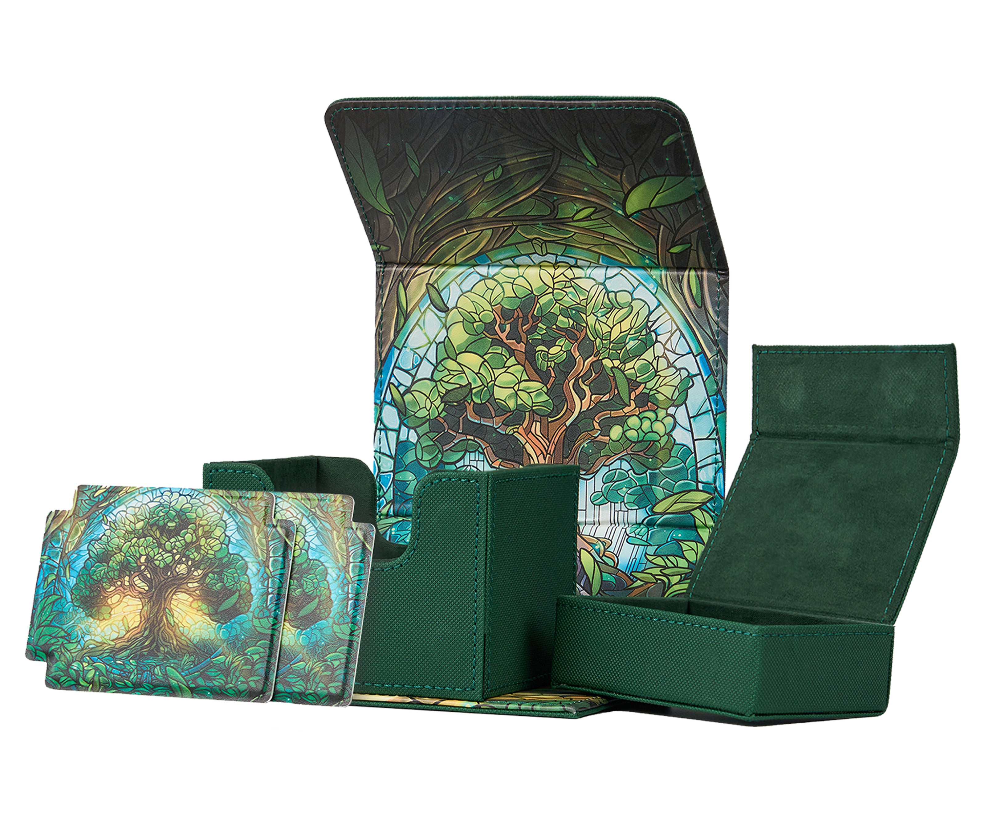 Arcane Fortress - Radiant 100+ Deluxe Deck Vault -GREEN-Mythical Forest