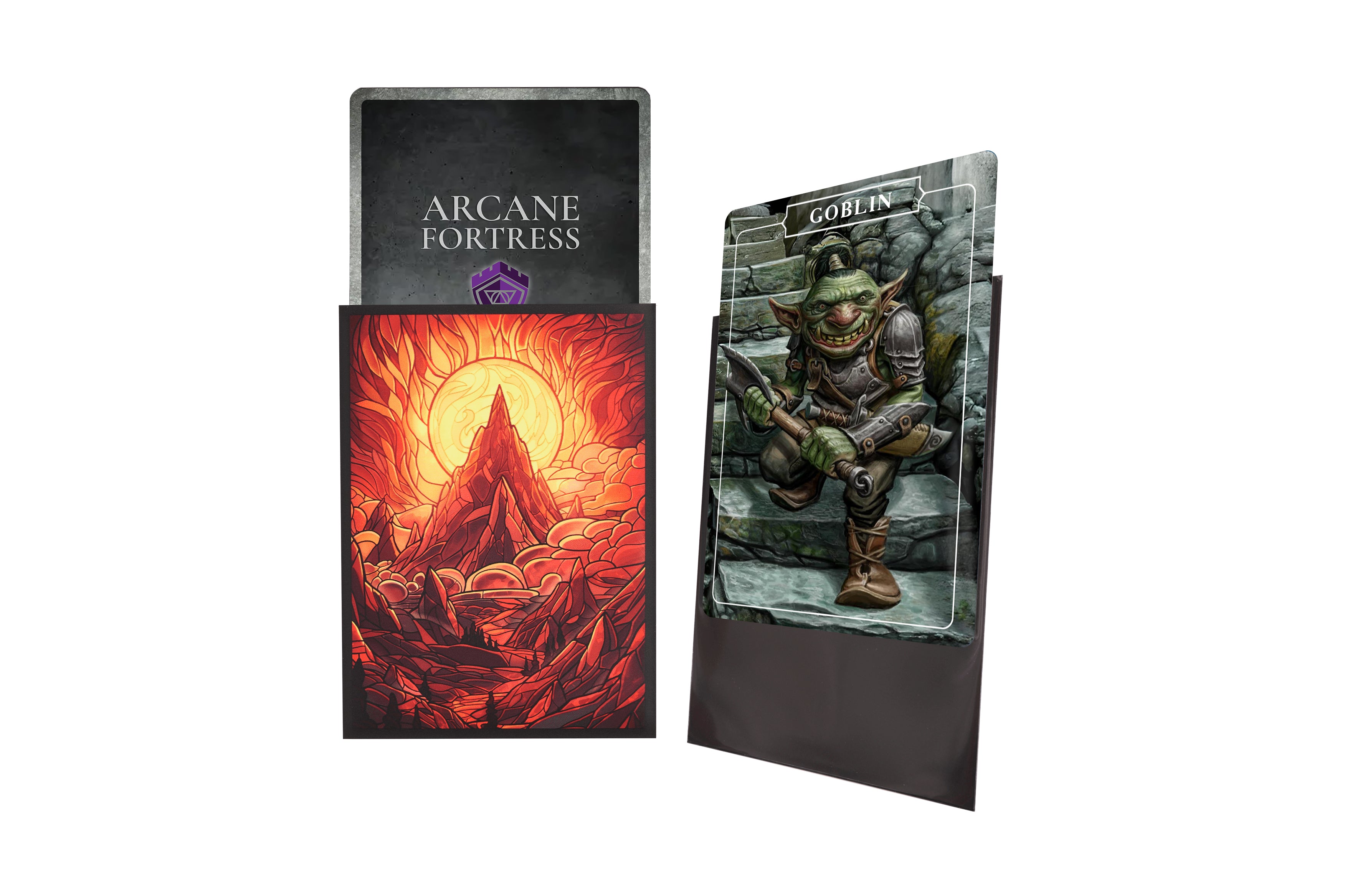 Arcane Fortress Matte Artwork Sleeves - Burning Mountain