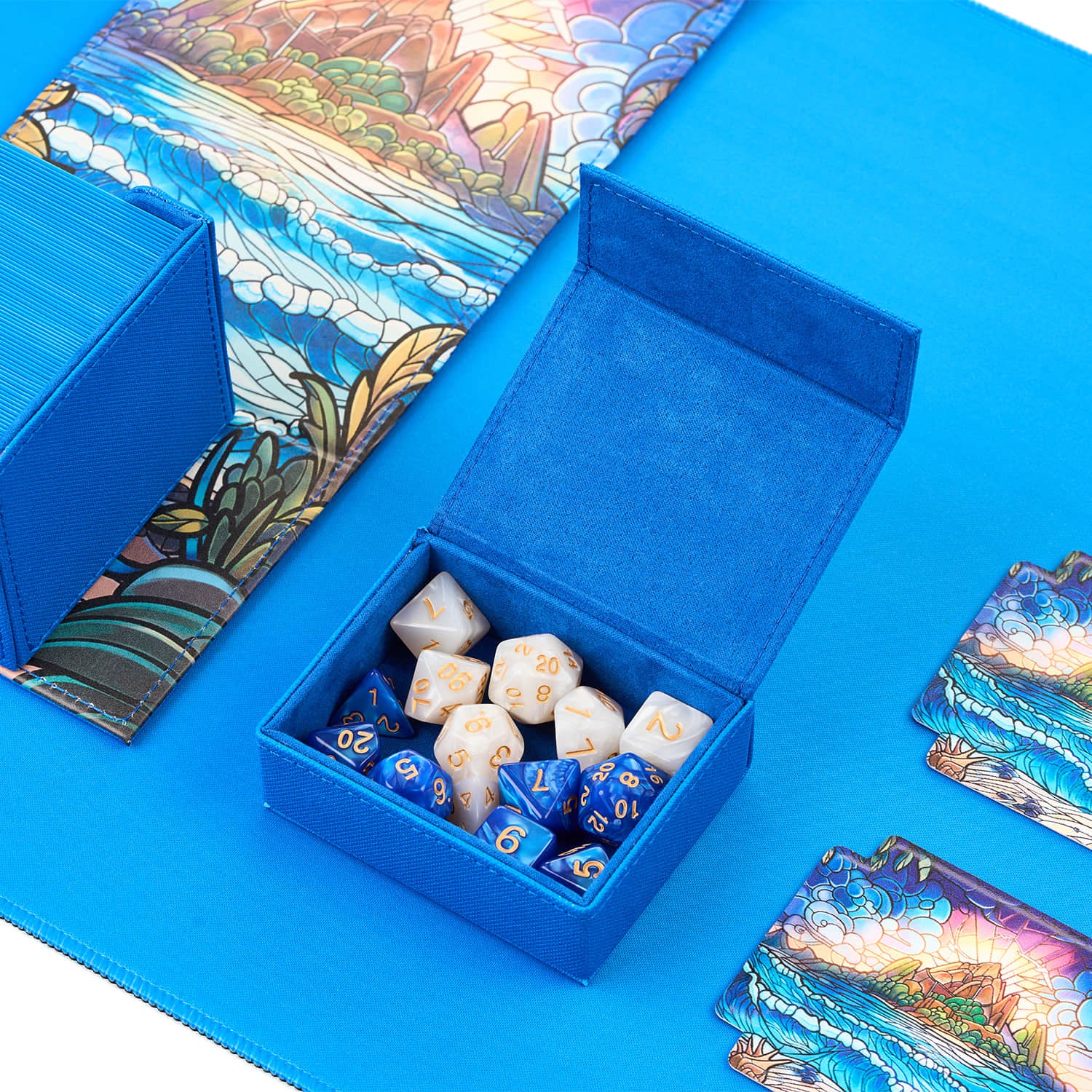 Arcane Fortress - Radiant 100+ Deluxe Deck Vault - BLUE- Hidden Island