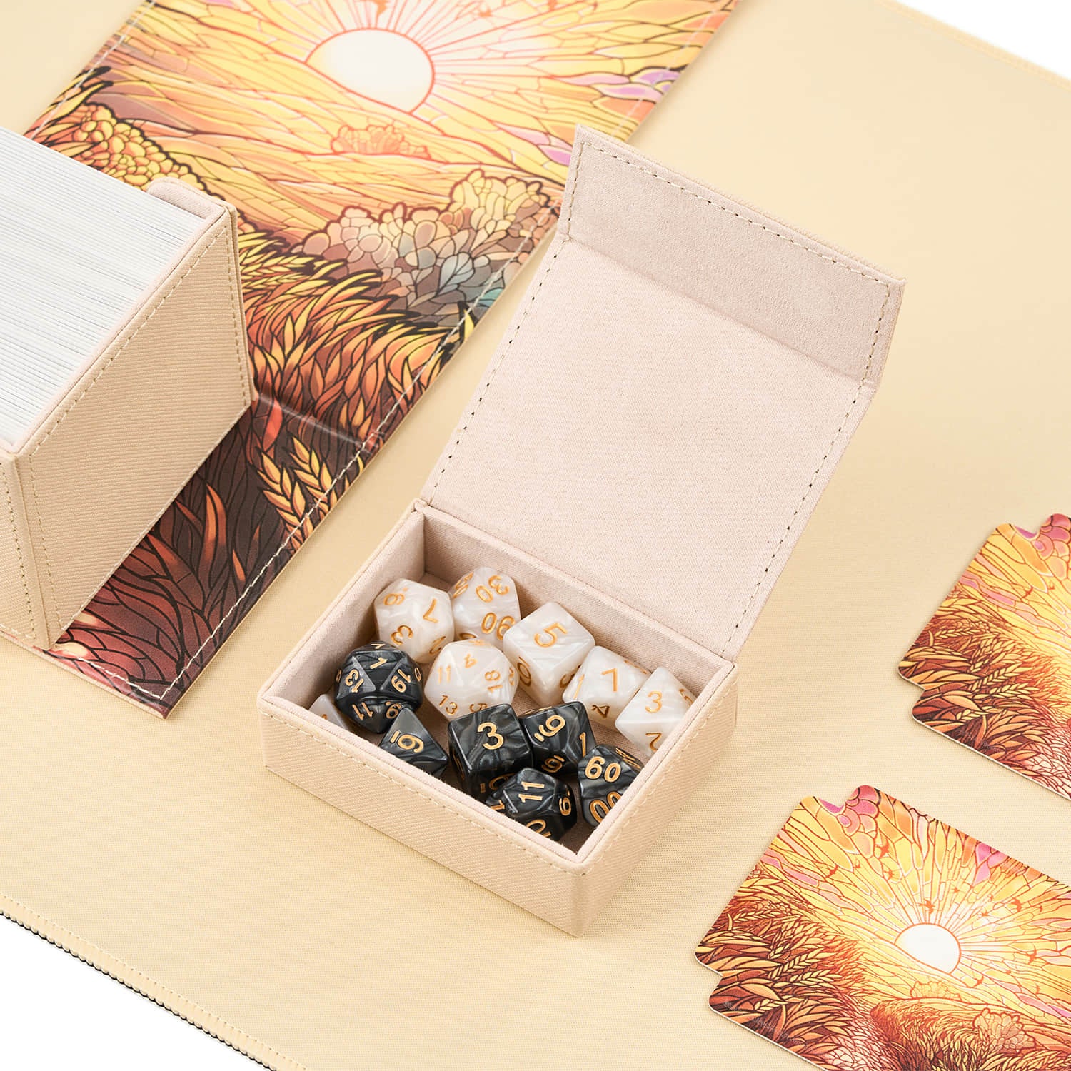 Arcane Fortress - Radiant 100+ Deluxe Deck Vault - WHITE- Golden Plains