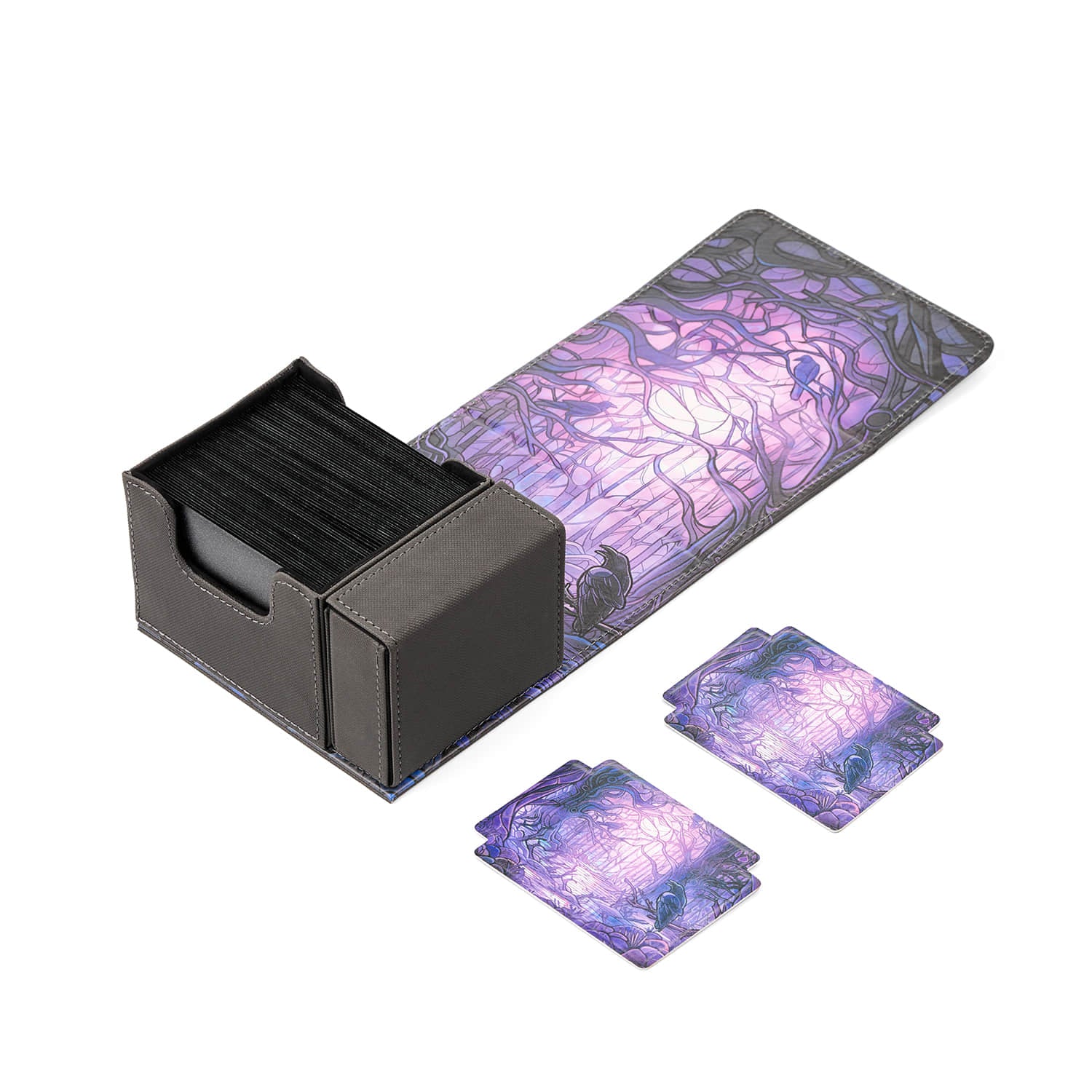 Arcane Fortress - Radiant 100+ Deluxe Deck Vault -BLACK- Decaying Swamp