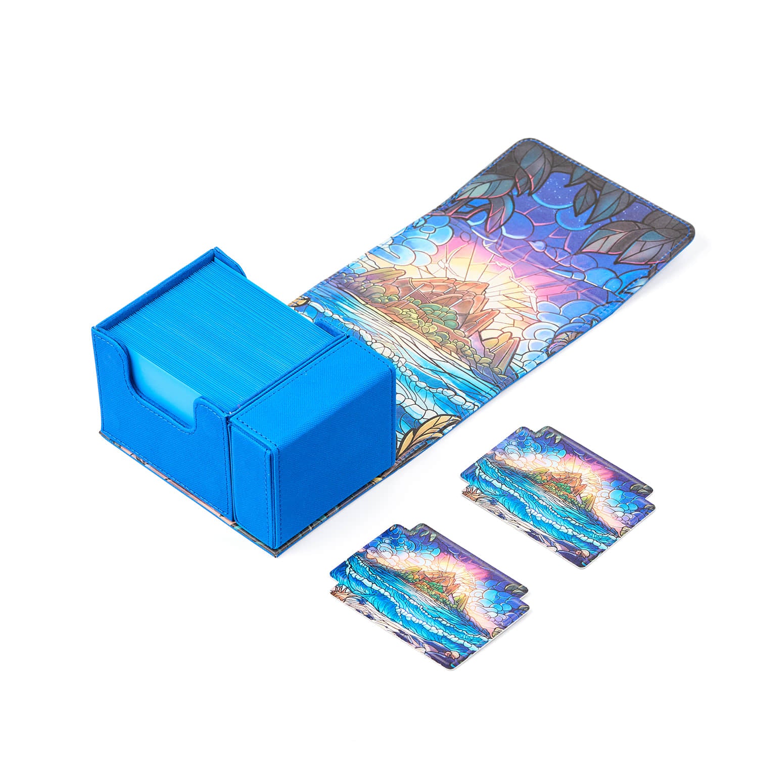 Arcane Fortress - Radiant 100+ Deluxe Deck Vault - BLUE- Hidden Island