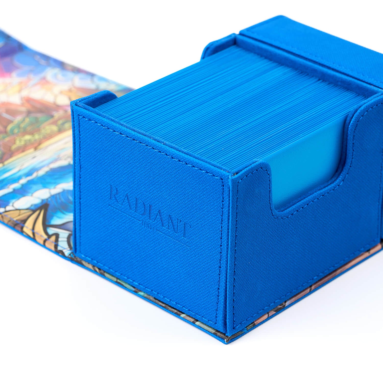 Arcane Fortress - Radiant 100+ Deluxe Deck Vault - BLUE- Hidden Island