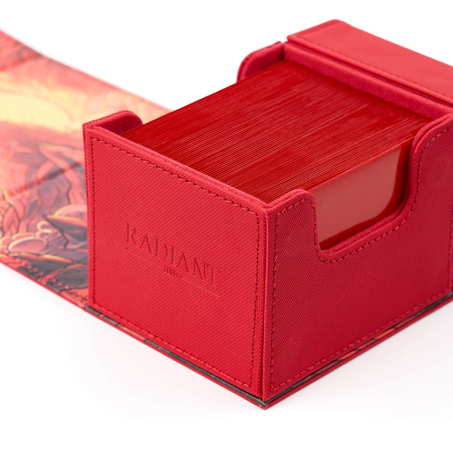 Arcane Fortress - Radiant 100+ Deluxe Deck Vault -RED-Burning Mountain