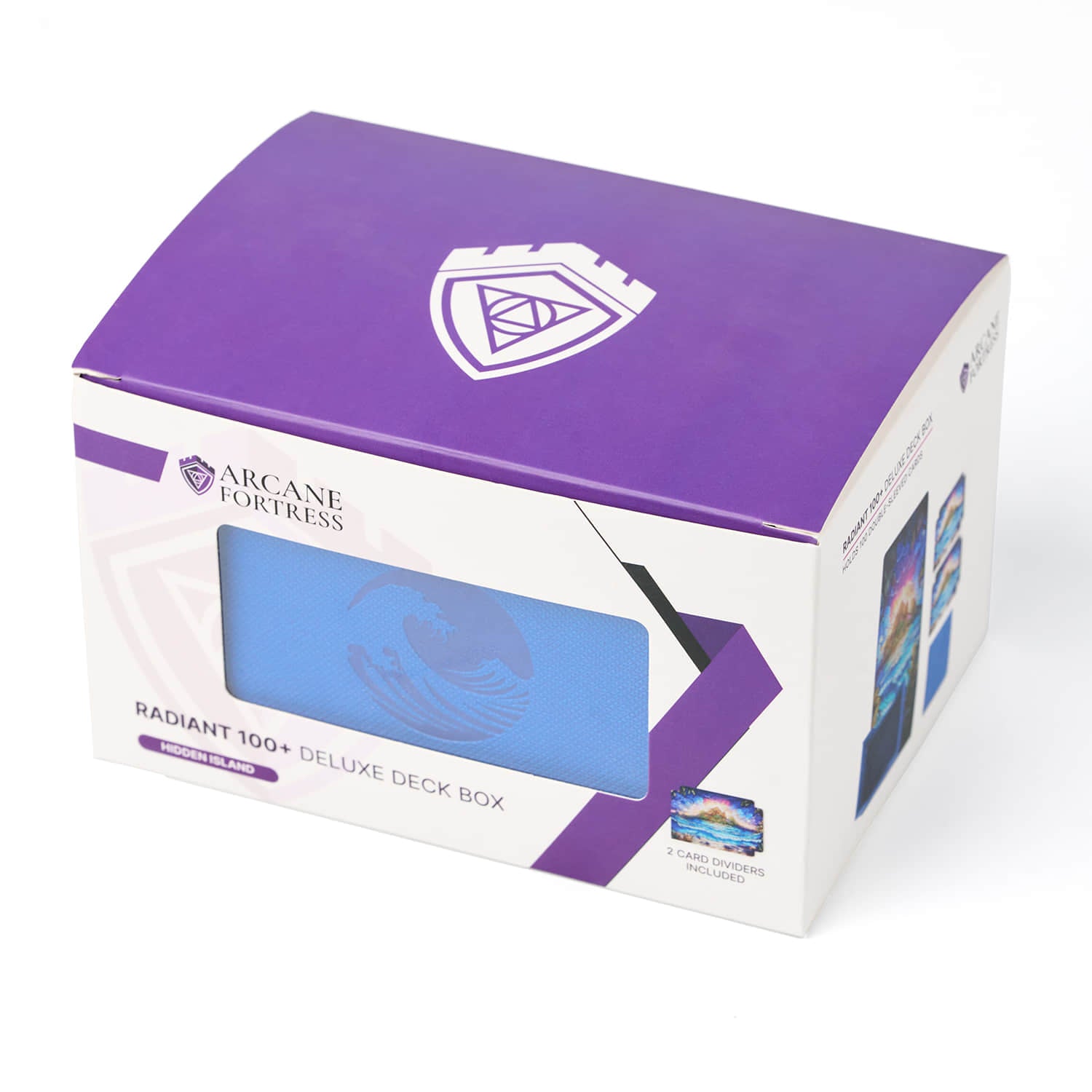 Arcane Fortress - Radiant 100+ Deluxe Deck Vault - BLUE- Hidden Island