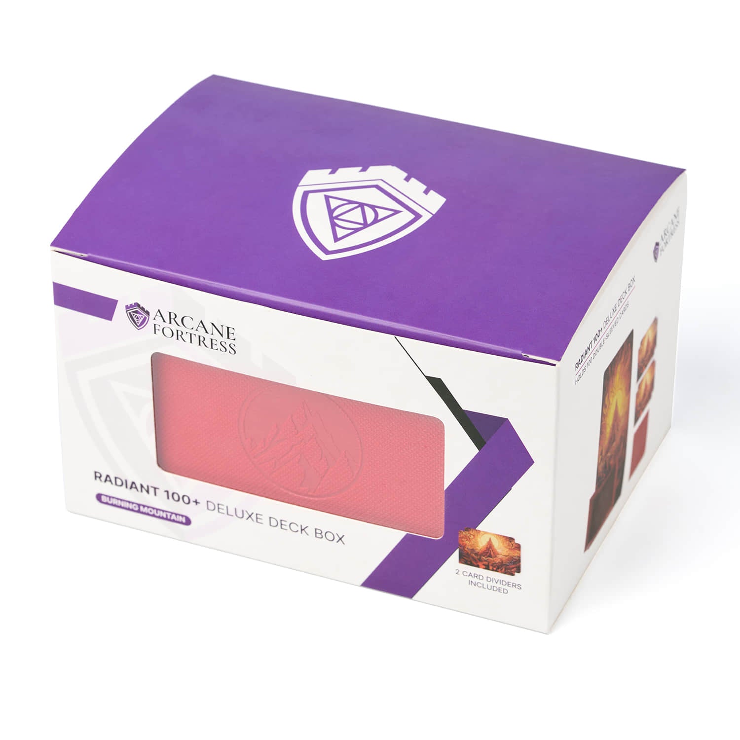 Arcane Fortress - Radiant 100+ Deluxe Deck Vault -RED-Burning Mountain