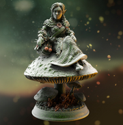 Printed Miniature - Cordelia - Halfling Spore Druid