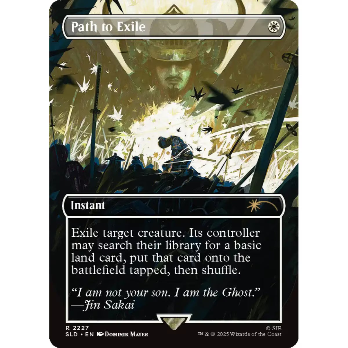 jin sakai ghost of tsushima mtg card MTG Secret Lair x Playstation: Ghost of Tsushima – WZRD TCG
