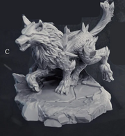Printed Miniature - Dire Wolves 1