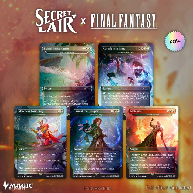 Secret Lair - Final Fantasy - Game Over Rainbow Foil - WZRD TCG