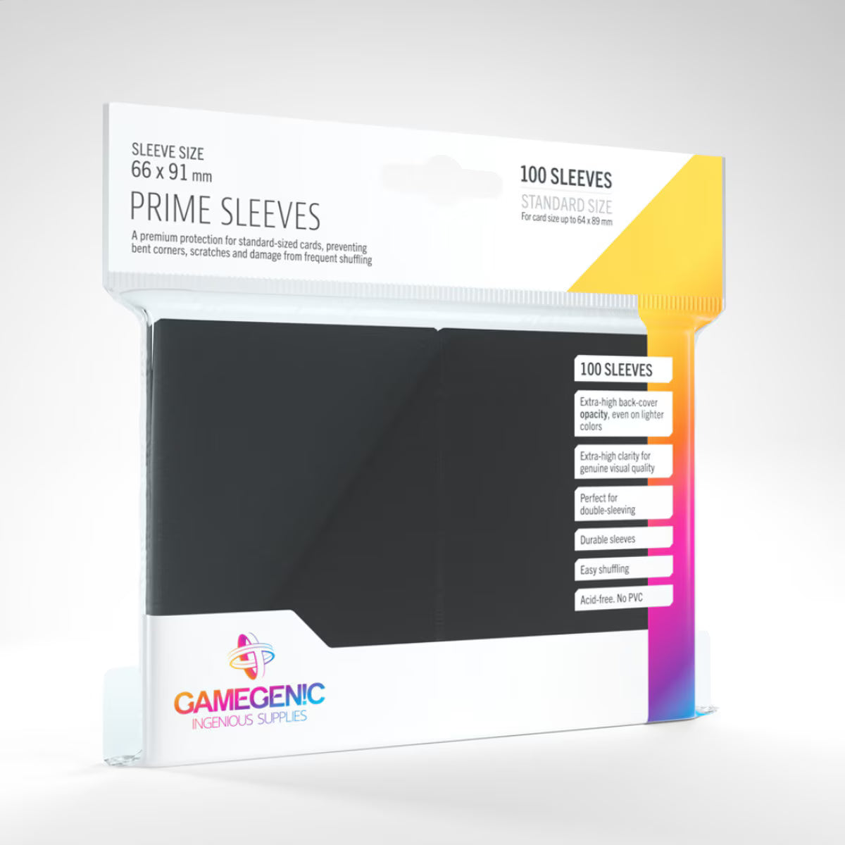 GameGenic - Prime Sleeves: Black (100)