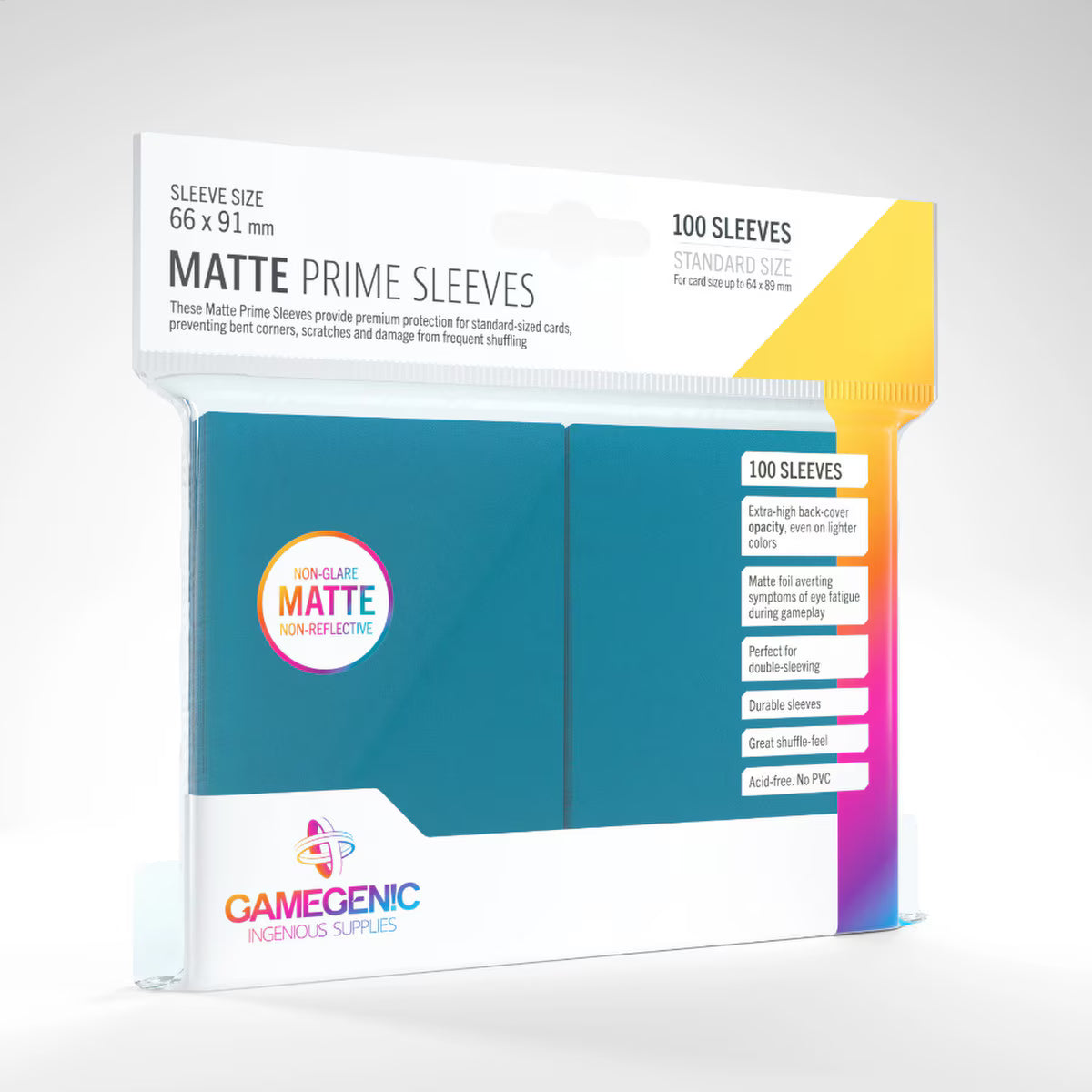 GameGenic - Matte Prime Sleeves: Blue (100)