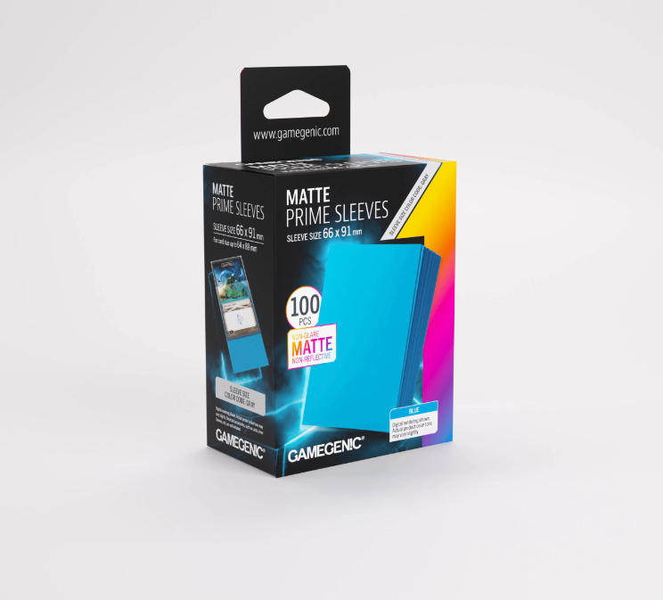 GameGenic - Matte Prime Sleeves: Blue (100)