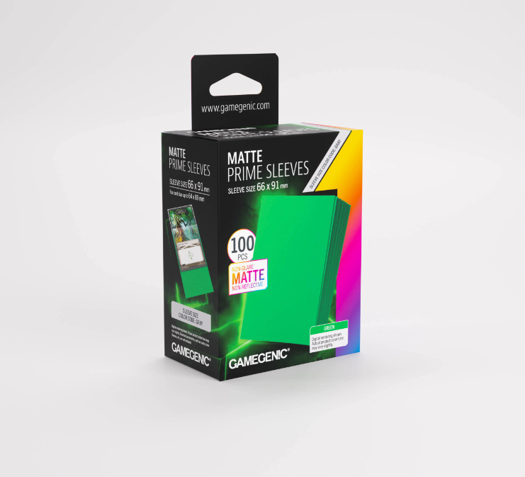 GameGenic - Matte Prime Sleeves: Green (100)