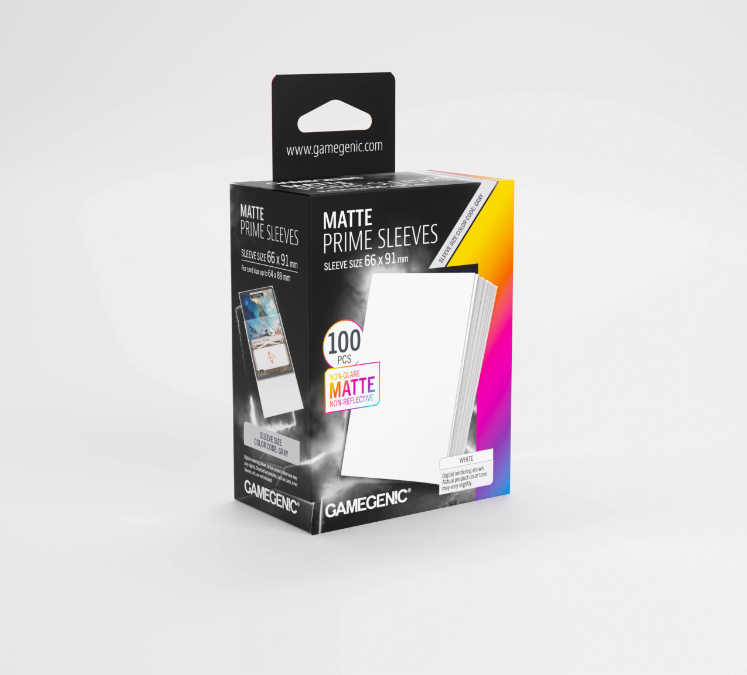 GameGenic - Matte Prime Sleeves: White (100)