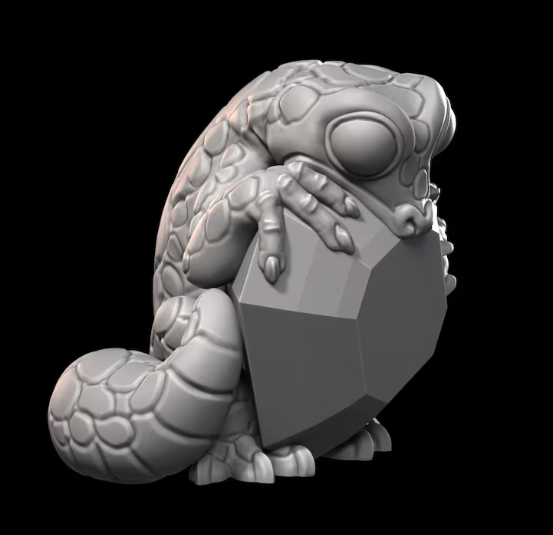 Printed Miniature - Geckold - Jerry the Seer
