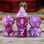 Dice - Violet Swirls