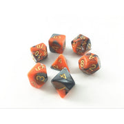 Dice - (Silver+Orange) Blend color dice