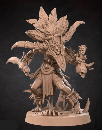 Printed Miniature - Hero Witch Doctor