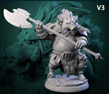 Printed Miniature - Iron Tusk enforcers -V3