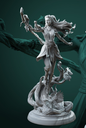 Printed Miniature - Lesika Light Eyed
