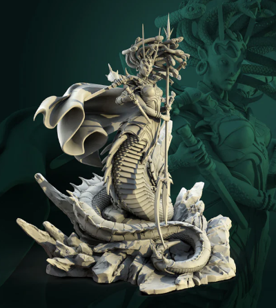 Printed Miniature - Medusa