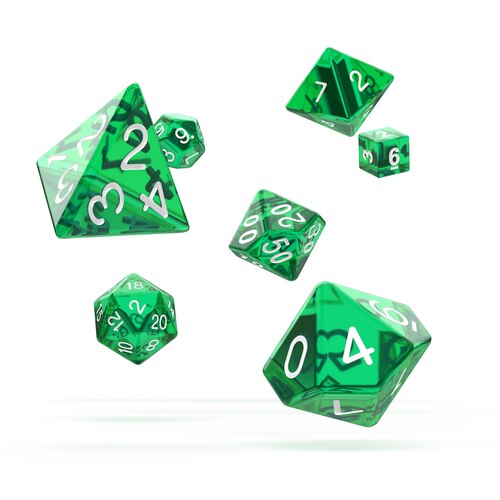 oakie doakie DICE RPG Set Translucent Green (7) - WZRD TCG
