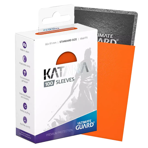 MTG - Ultimate Guard Katana Sleeves Standard Size Orange (100) - WZRD TCG